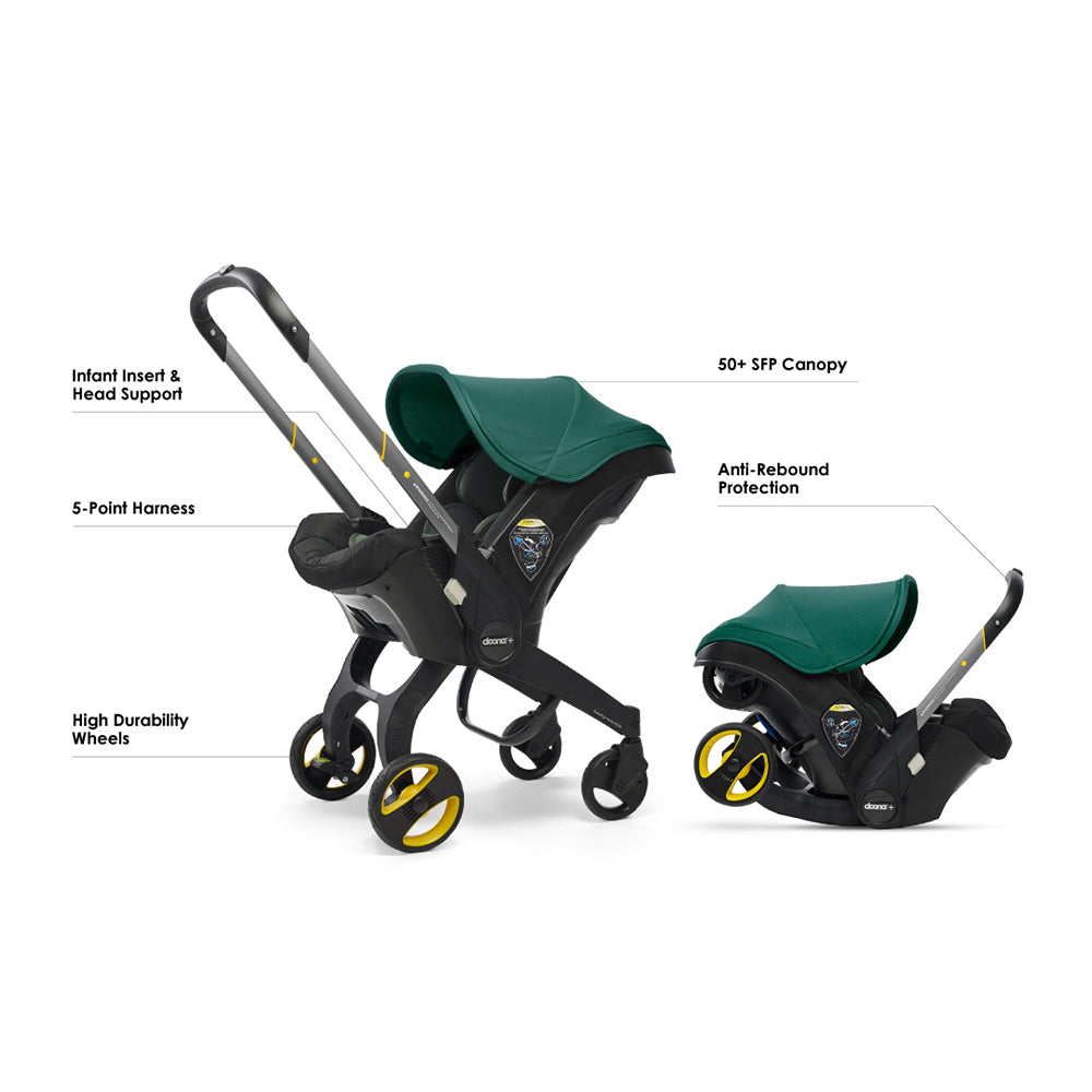 Doona+ Car Seat & Stroller Racing Green