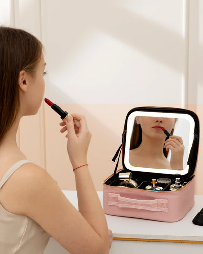 LED Travel Makeup Case with Mirror