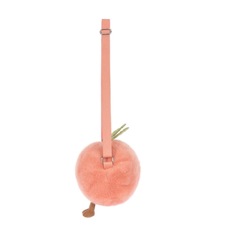 Jellycat Amuseables Peach Shoulder Bag – Plush Crossbody Bag